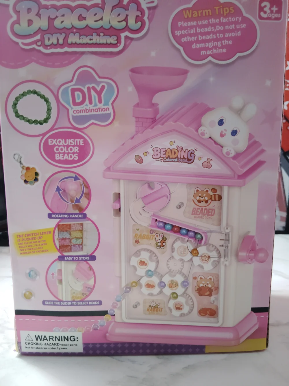Bracelet DIY Machine Kids Toy - Pink
